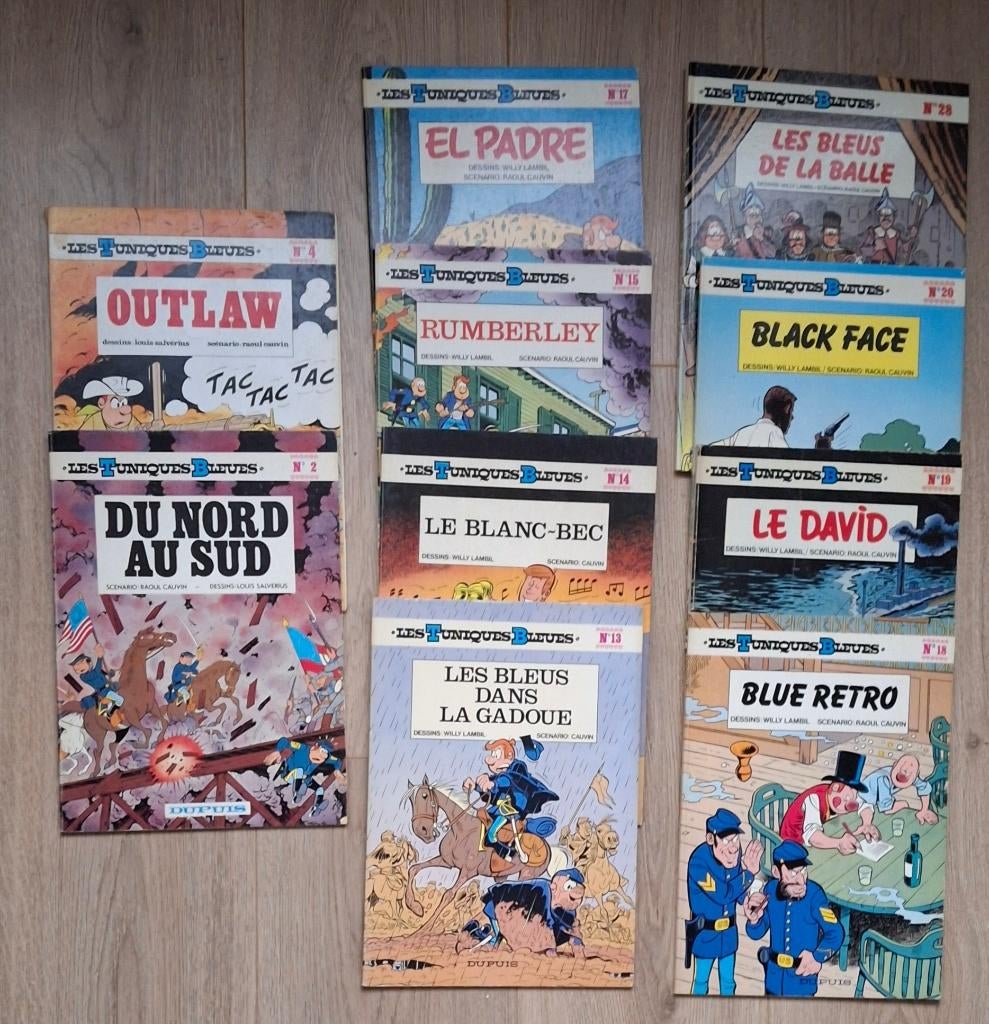 collection bd LES TUNIQUES BLEUES de cauvin salverius lambil, Plusieurs BD, Enlèvement ou Envoi, Comme neuf, Lambil/Cauvin