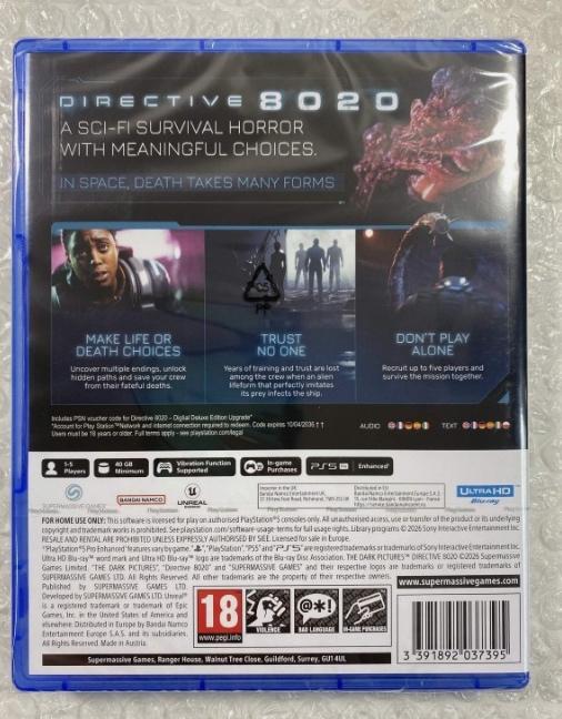 Directive 8020, Games en Spelcomputers, Games | Sony PlayStation 5, Ophalen of Verzenden, Nieuw