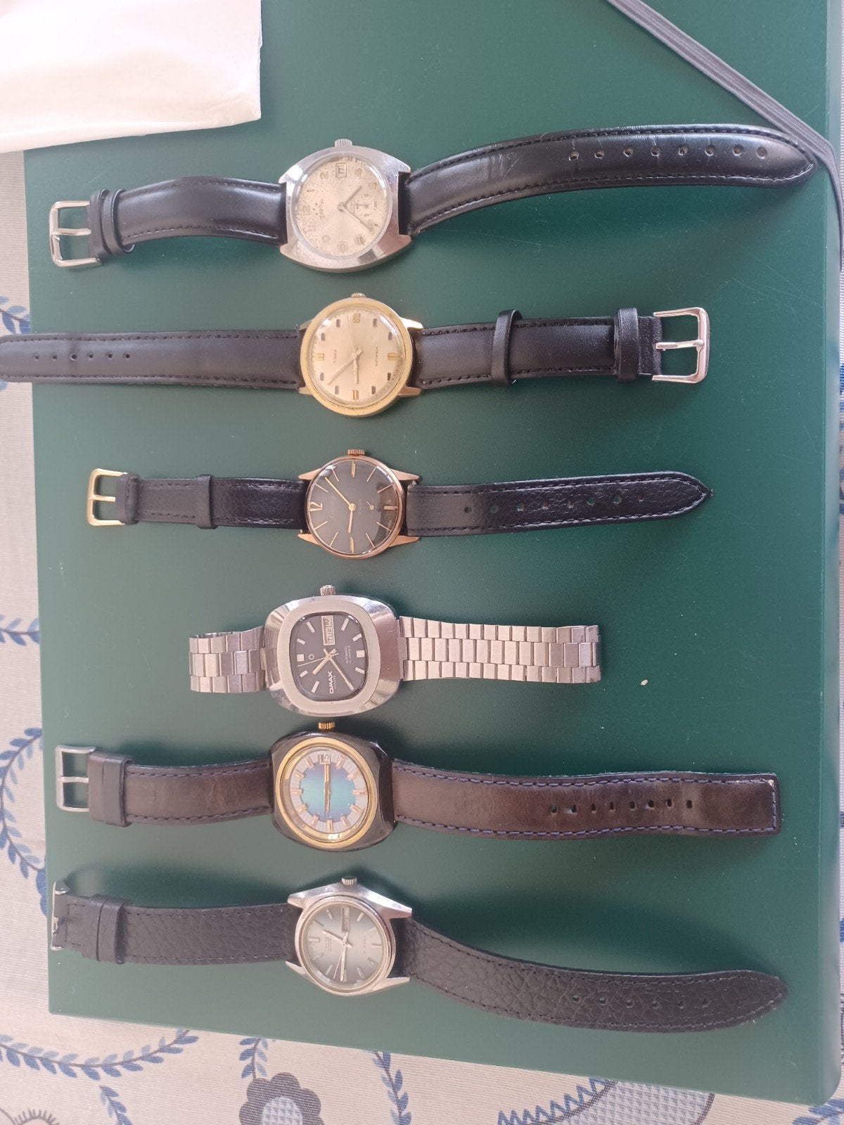 LOTS DE MONTRES HOMME ANNÉE 70, Montre-bracelet, Autres matériaux, Avec bracelet, Enlèvement