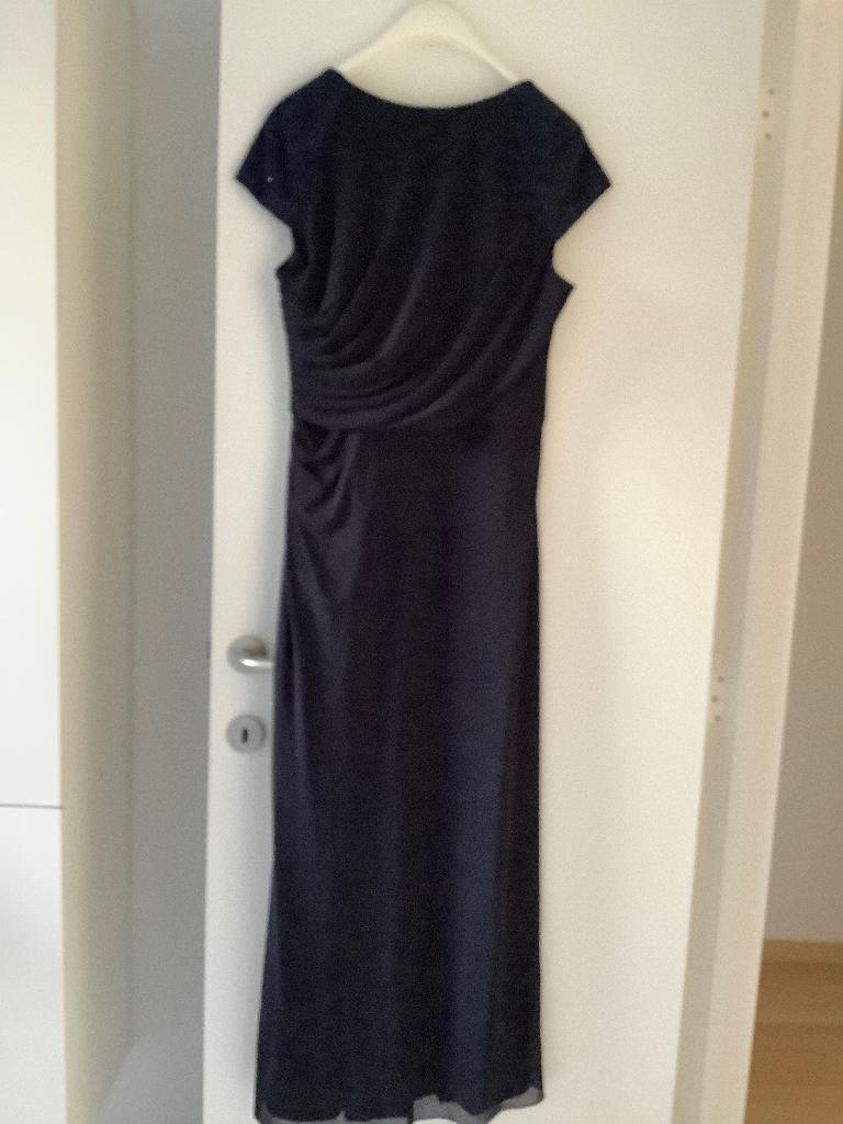 Feestkleed, Ophalen, Blauw, Maat 42/44 (L), Zo goed als nieuw