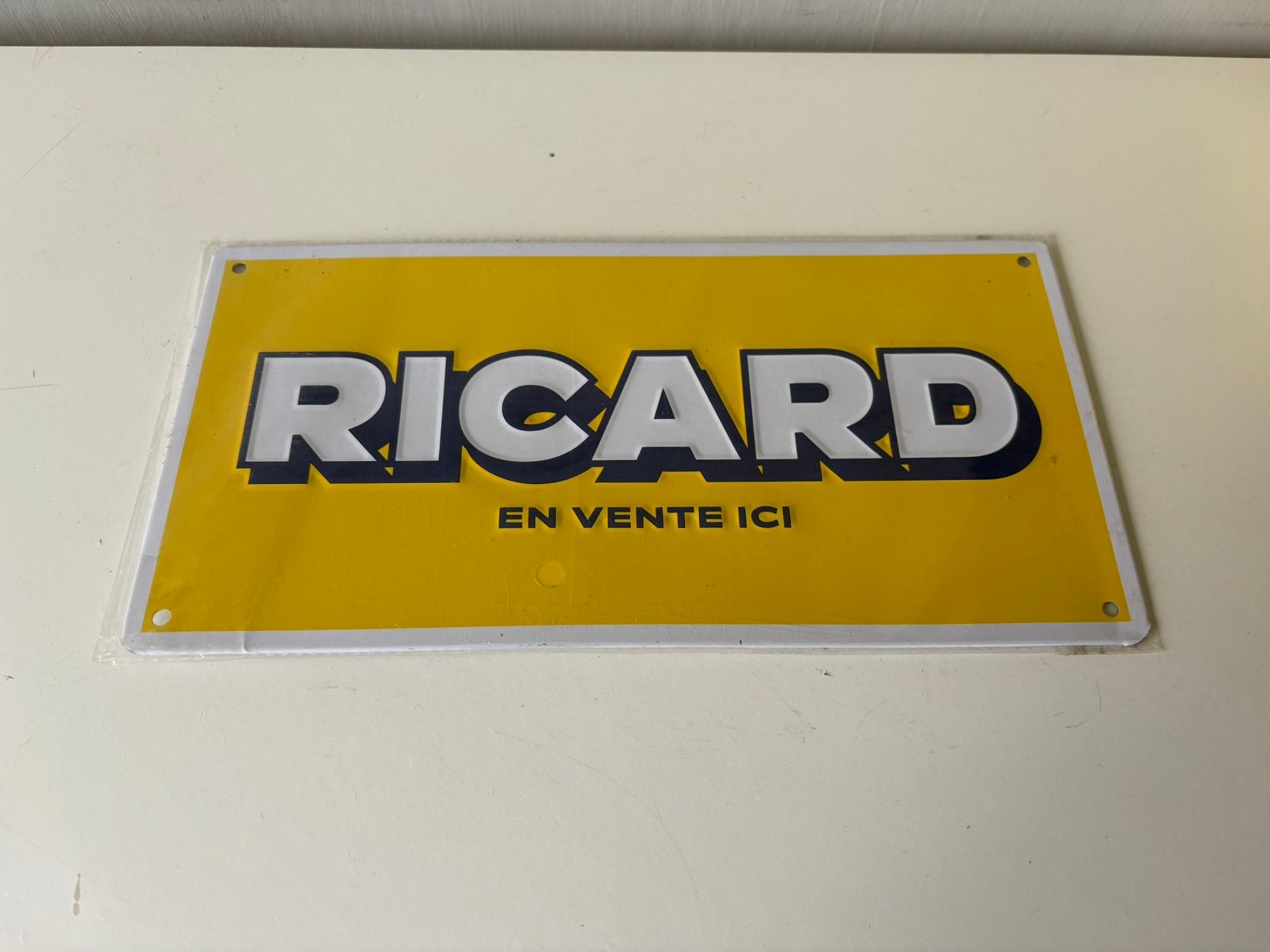 Plaque métallique RICARD (30/15 cm), Collections, Enlèvement ou Envoi, Neuf