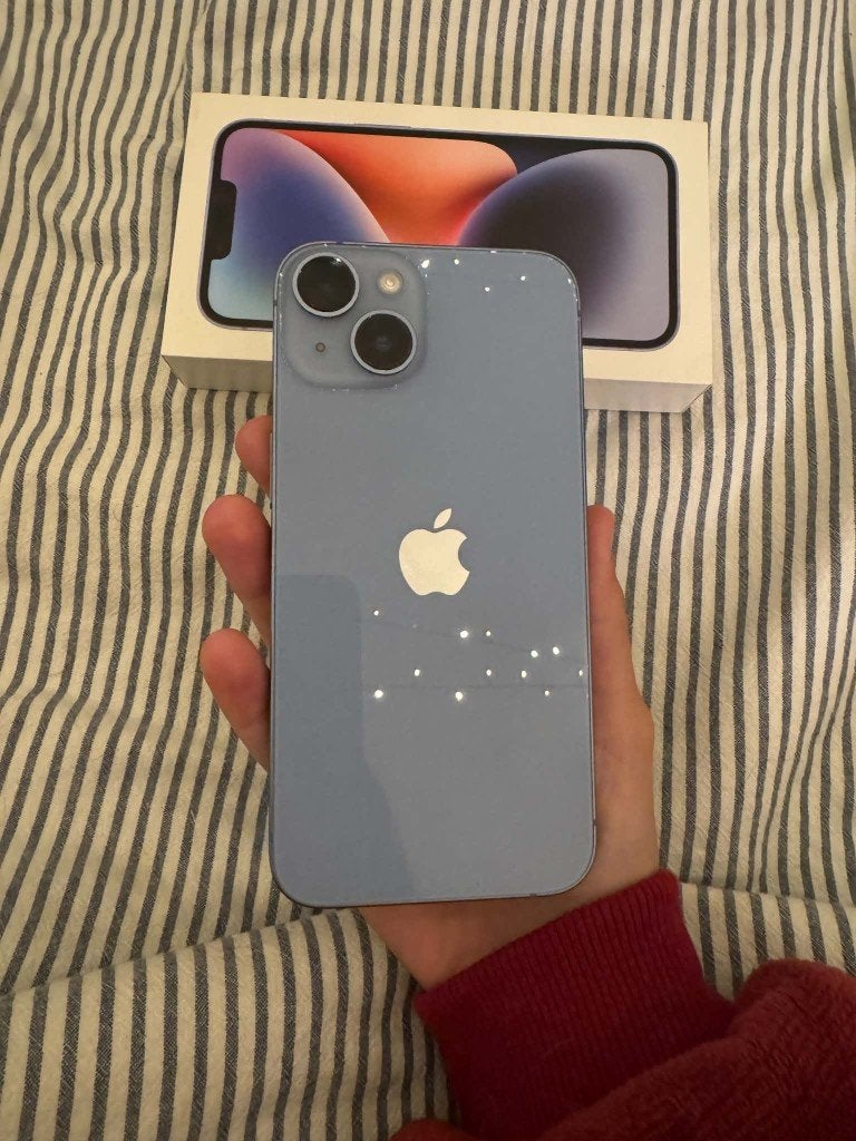 Iphone 14 blauw 128GB, Blauw, 78 %, Ophalen of Verzenden, Zonder simlock