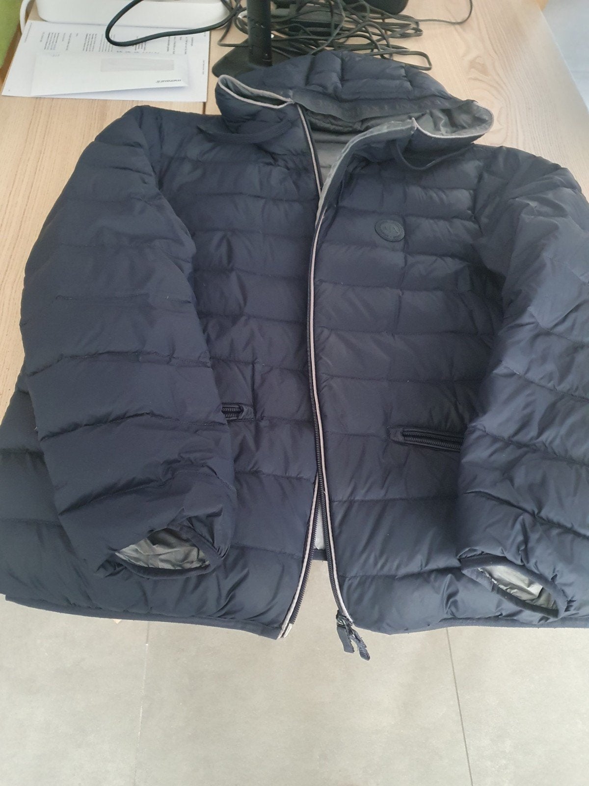 Jas Armani Exchange dons, Kleding | Heren, Jassen | Winter, Blauw, Maat 56/58 (XL), Ophalen of Verzenden, Gedragen