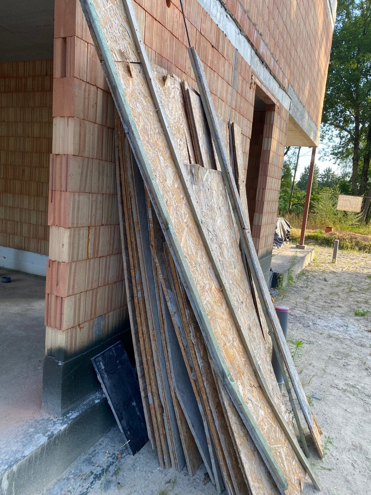 Gratis stookhout paletten en osb platen, Enlèvement, Utilisé