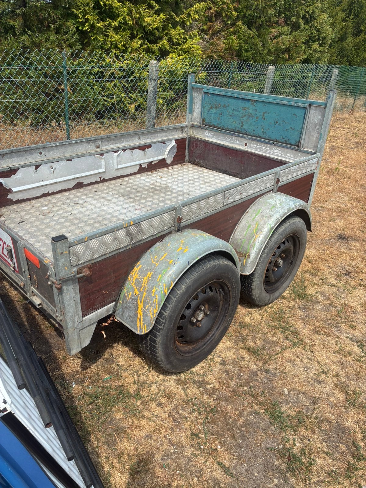 Aanhangwagen dubbel assen, Enlèvement, Comme neuf