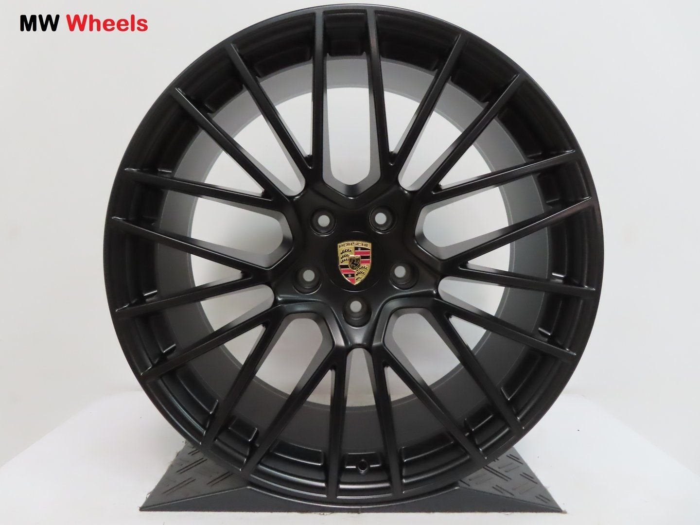 Porsche 22 inch velgen Cayenne Coupe RS spyder satin zwart, Autos : Pièces & Accessoires, -, Autres dimensions, Utilisé, -