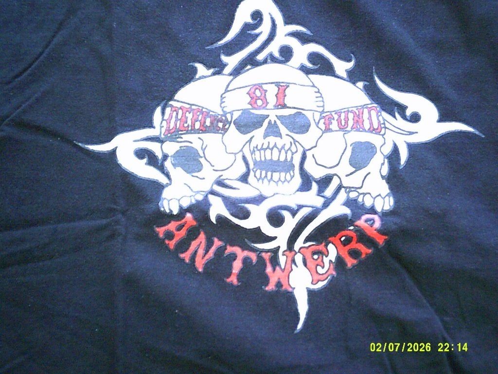 Hells Angels Support 81 Antwerp T-shirt, Zwart, Maat 56/58 (XL), Ophalen of Verzenden, Zo goed als nieuw