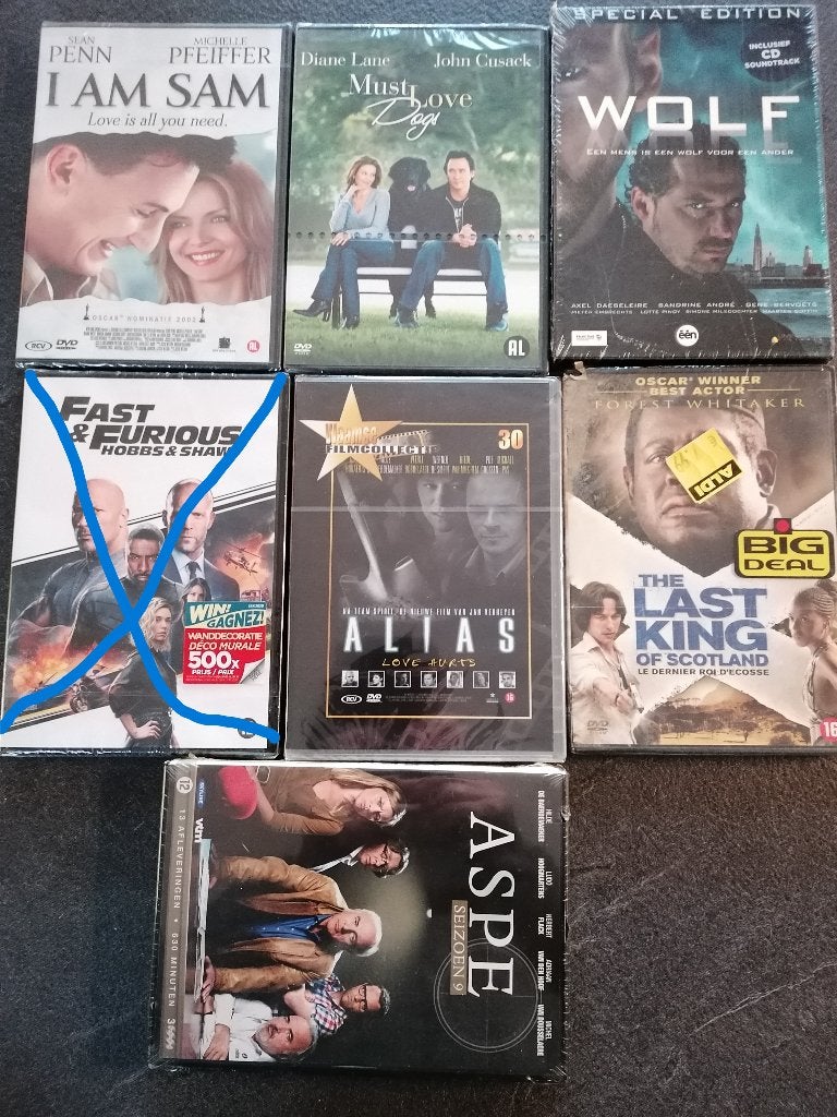 7 X dvd geseald, Cd's en Dvd's, Dvd's | Actie, Nieuw in verpakking, Actie, Ophalen of Verzenden