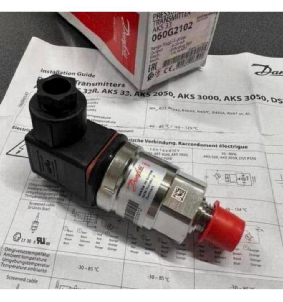 Danfoss 060G2102 Pressure Transmitter AKS33 NIEUW 1-20 bar, Ophalen of Verzenden, Nieuw