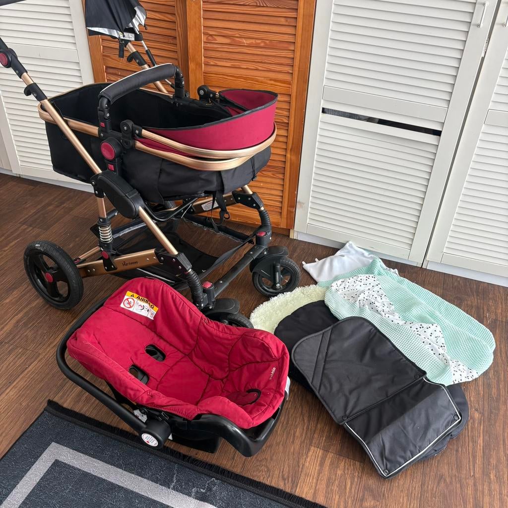 Mio Amore kinderwagen, Gebruikt, Met autostoeltje, Ophalen, Kinderwagen