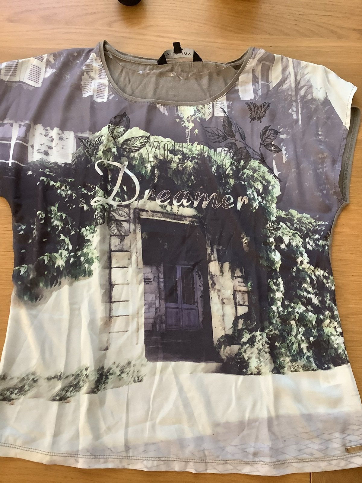 Vila Joy t-shirt maat L, Maat 42/44 (L), Ophalen of Verzenden, Gedragen, Groen