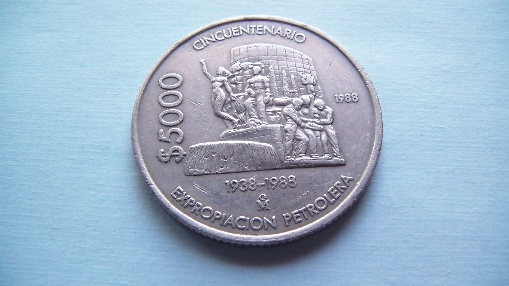 mexique 5000 pesos 1988, Enlèvement
