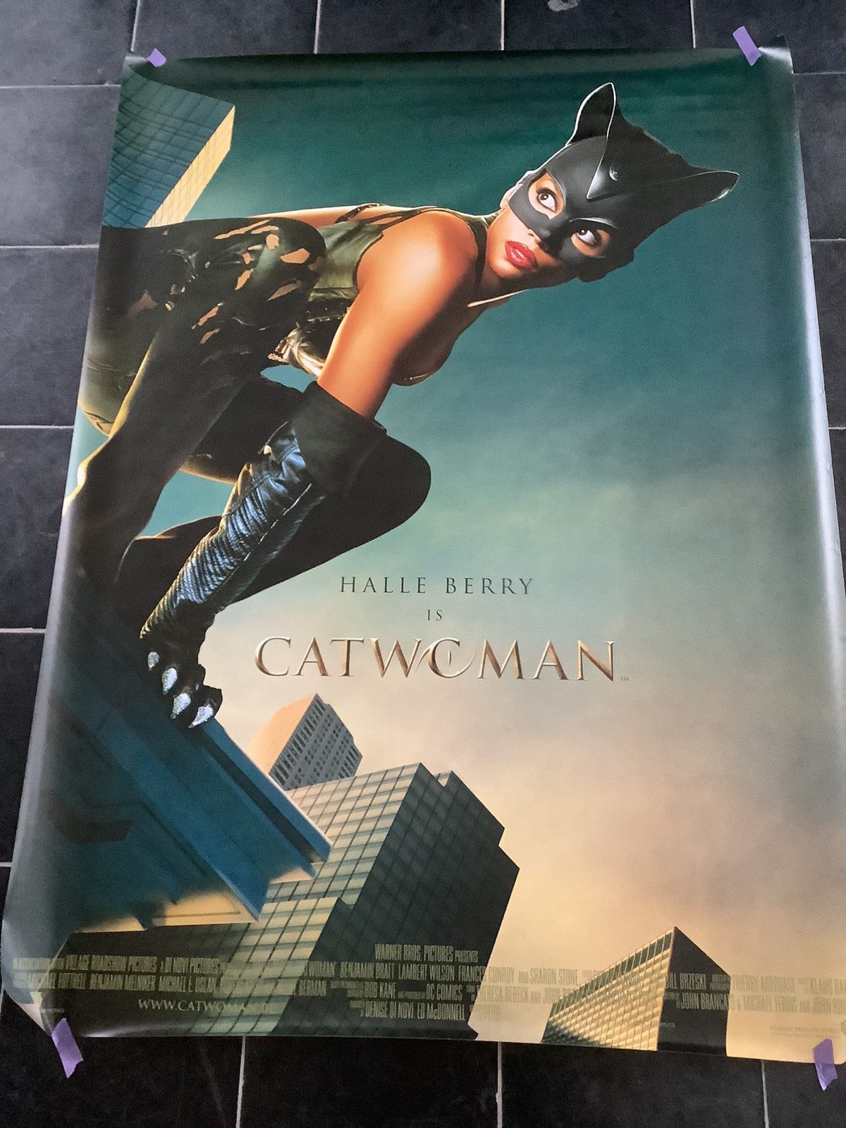CATWOMAN   FILMPOSTER   120-160 cm, Ophalen of Verzenden, Zo goed als nieuw