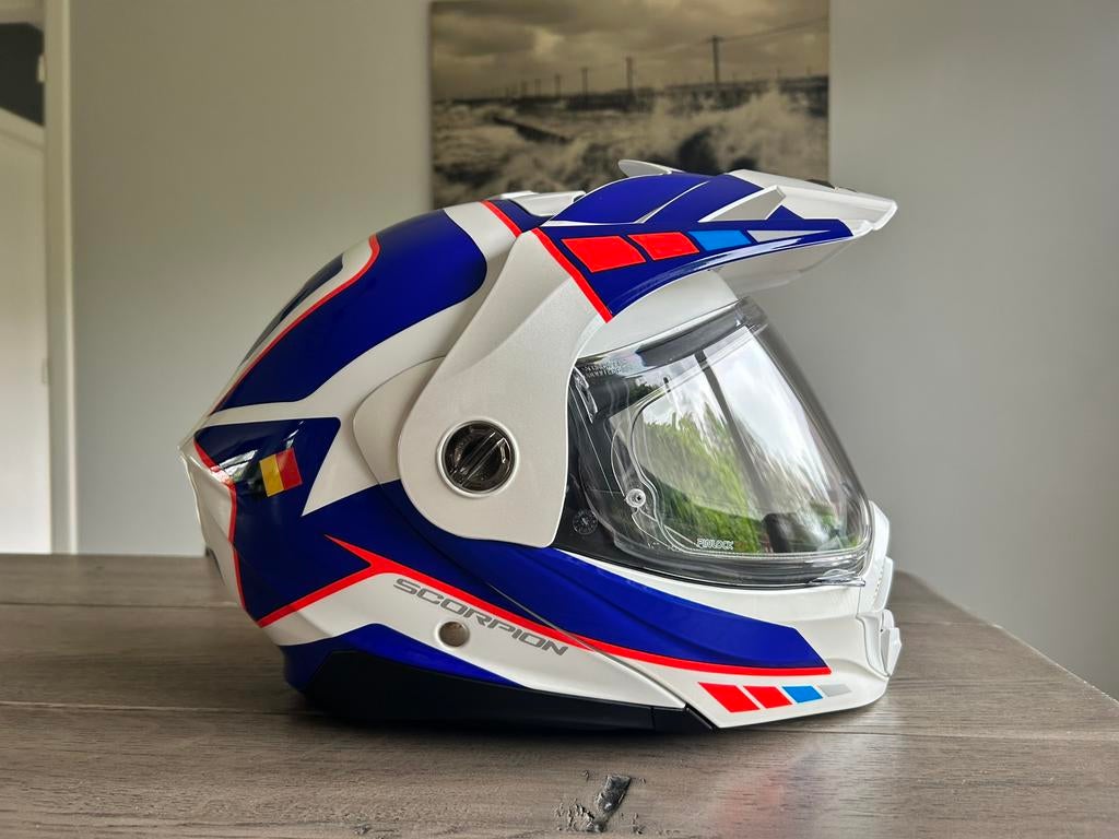 Adventure helm scorpion, Motoren, Kleding | Motorhelmen, Systeemhelm, M, Overige merken, Nieuw zonder kaartje, Ophalen