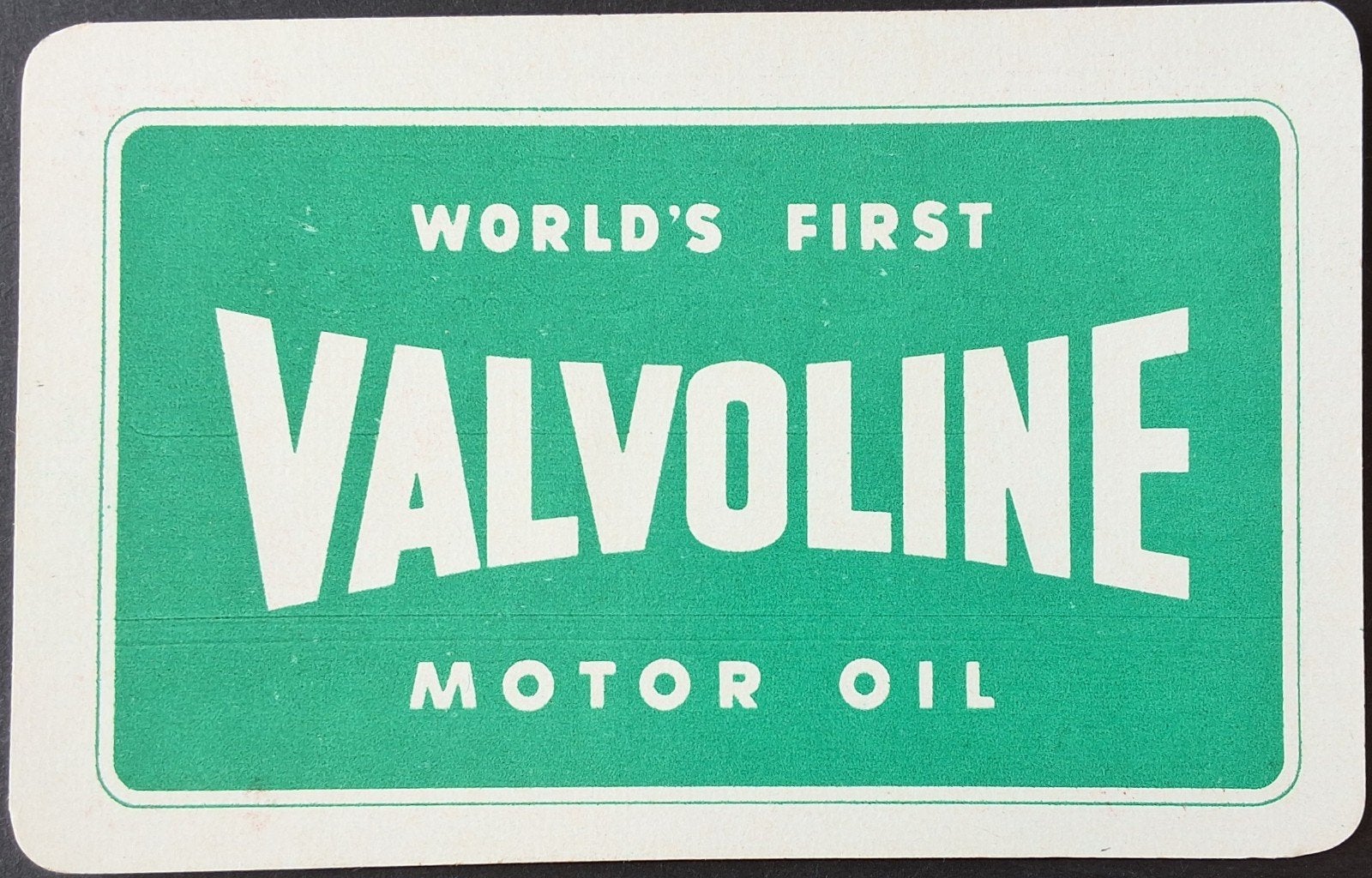 1 Speelkaart  Valvoline, Enlèvement ou Envoi