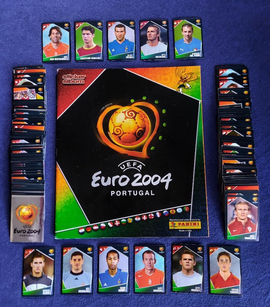 Panini album ' Euro 2004 leeg album + alle losse stickers ', Enlèvement ou Envoi, Neuf, Plusieurs autocollants