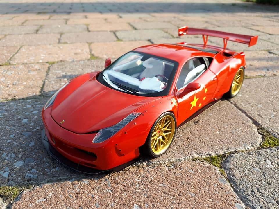 1:18 hotwheels elite ferrari 458, Enlèvement ou Envoi, Comme neuf, Voiture, Hot Wheels