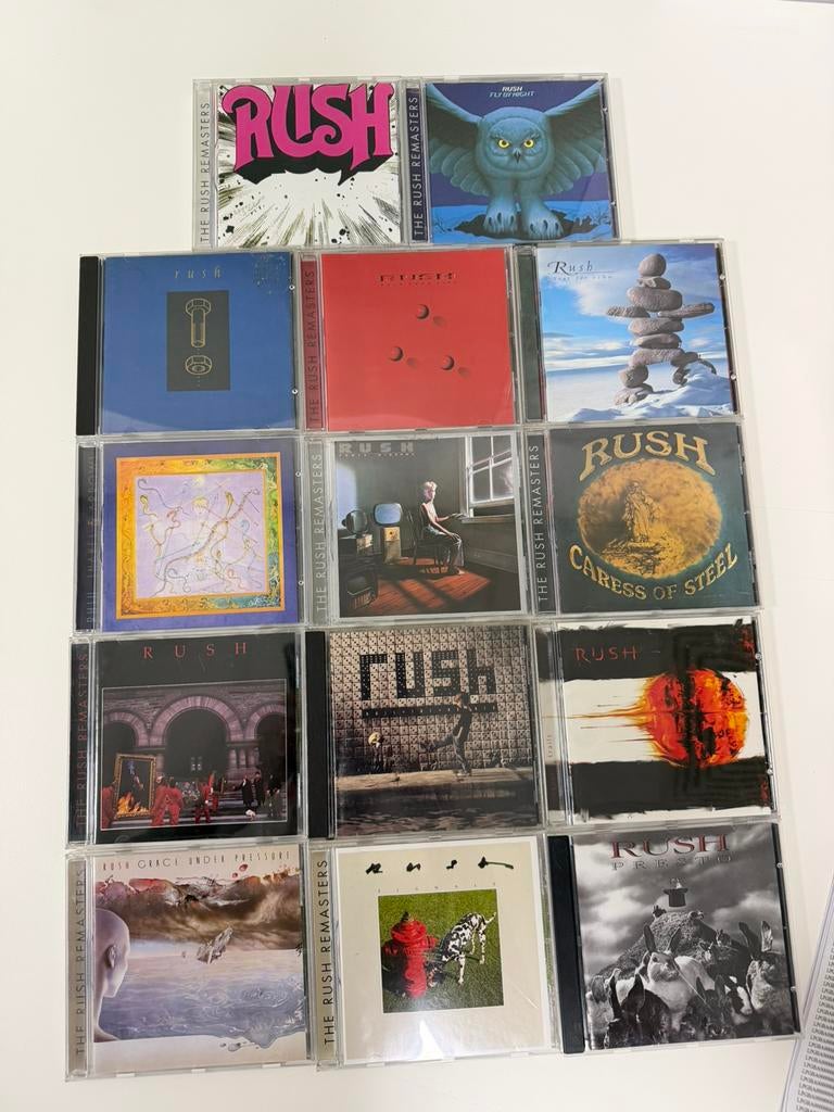 14x Rush CD Verzameling Origineel Remasters Partij cds rock, Ophalen of Verzenden, Zo goed als nieuw