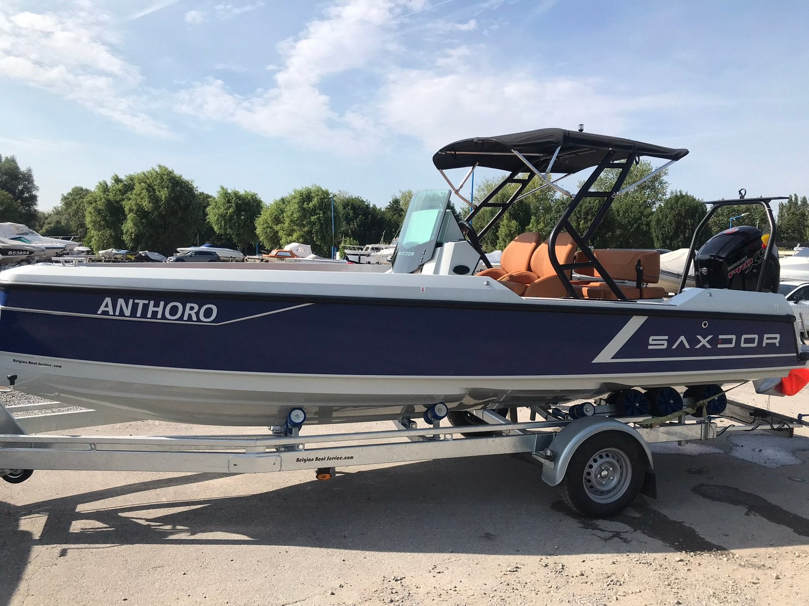 Speedboat. Saxdor 200 +115hp, Watersport en Boten, Ophalen, Zo goed als nieuw, Buitenboordmotor