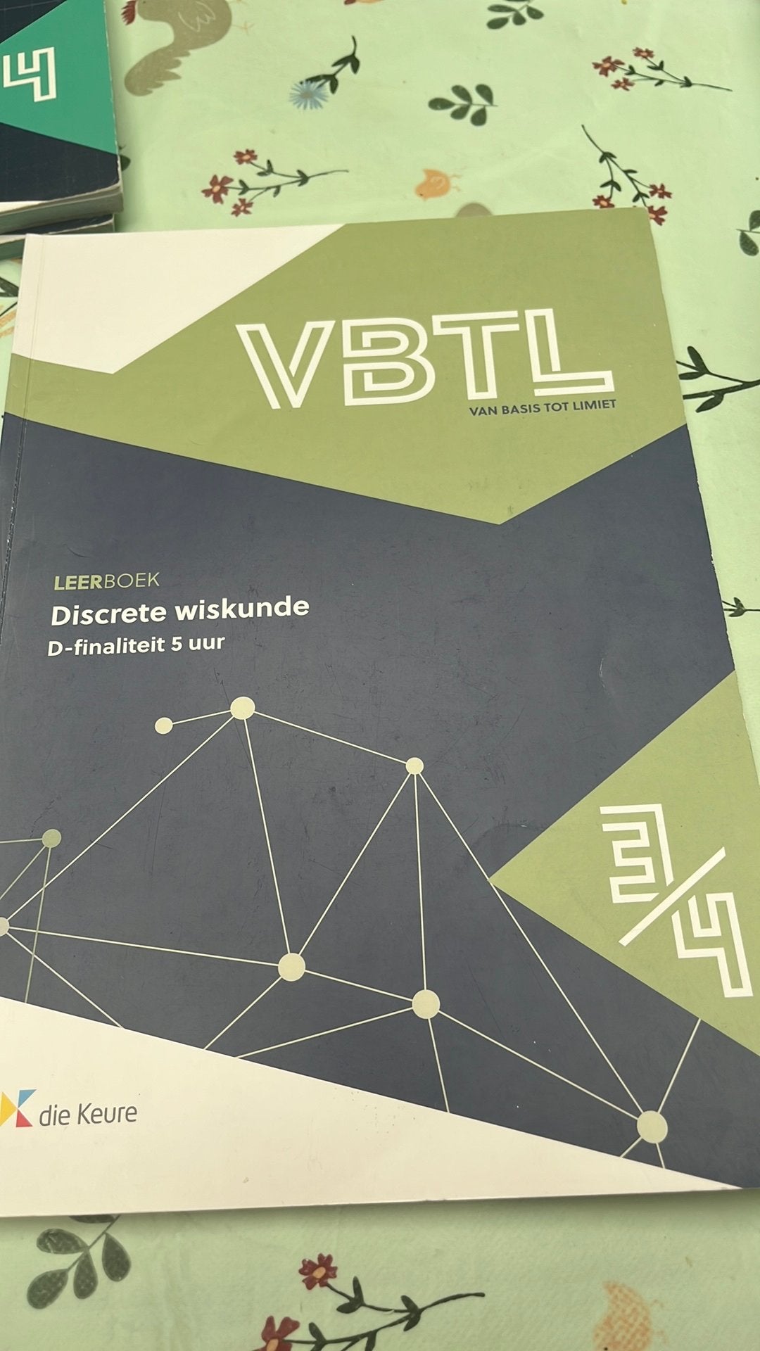 VBTL 3/4 - Leerboek discrete wiskunde (D-5 uur), Ophalen of Verzenden, Nieuw, ASO, Wiskunde A