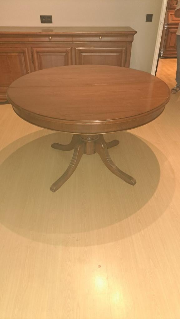Tafel rond uittrekbaar., Huis en Inrichting, Tafels | Eettafels, Ophalen, Rond