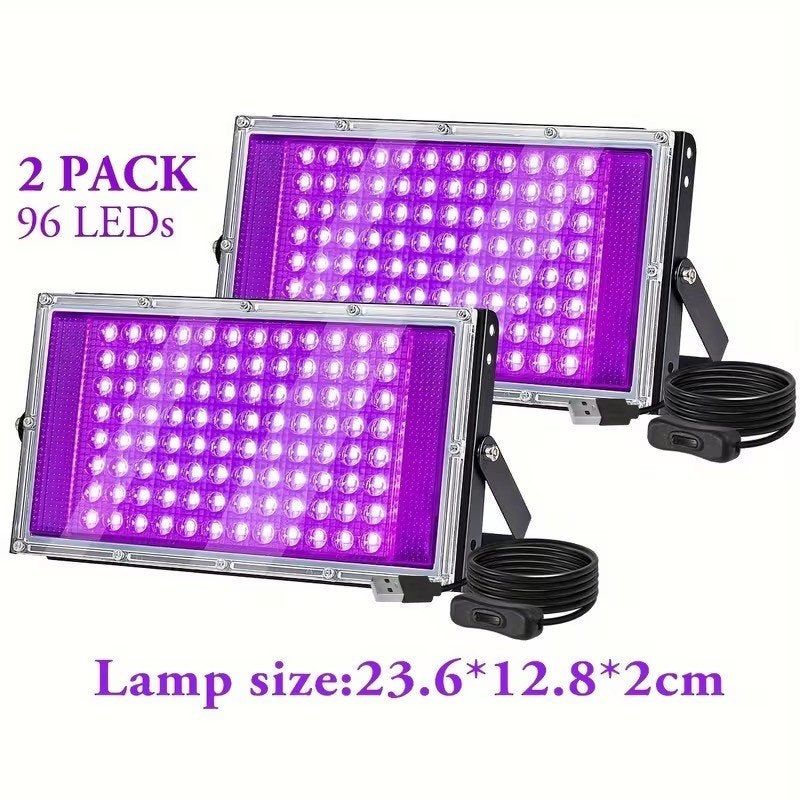 2x96Leds Black Lights, 5V USB Plug, 385-400Nm,, Enlèvement ou Envoi, Neuf