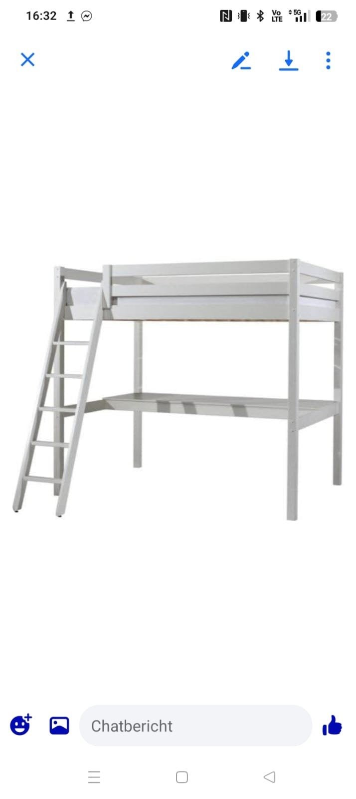 Goed kinderbed met bureau, Enlèvement