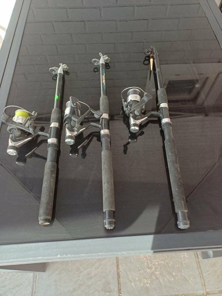 vend 3 lancer a truite   Orion ou autre info MP, Enlèvement, Utilisé, Ligne fixe
