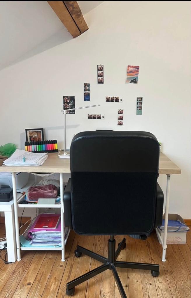 CHAISE IKEA, Enlèvement, Comme neuf, Noir, Chaise de bureau
