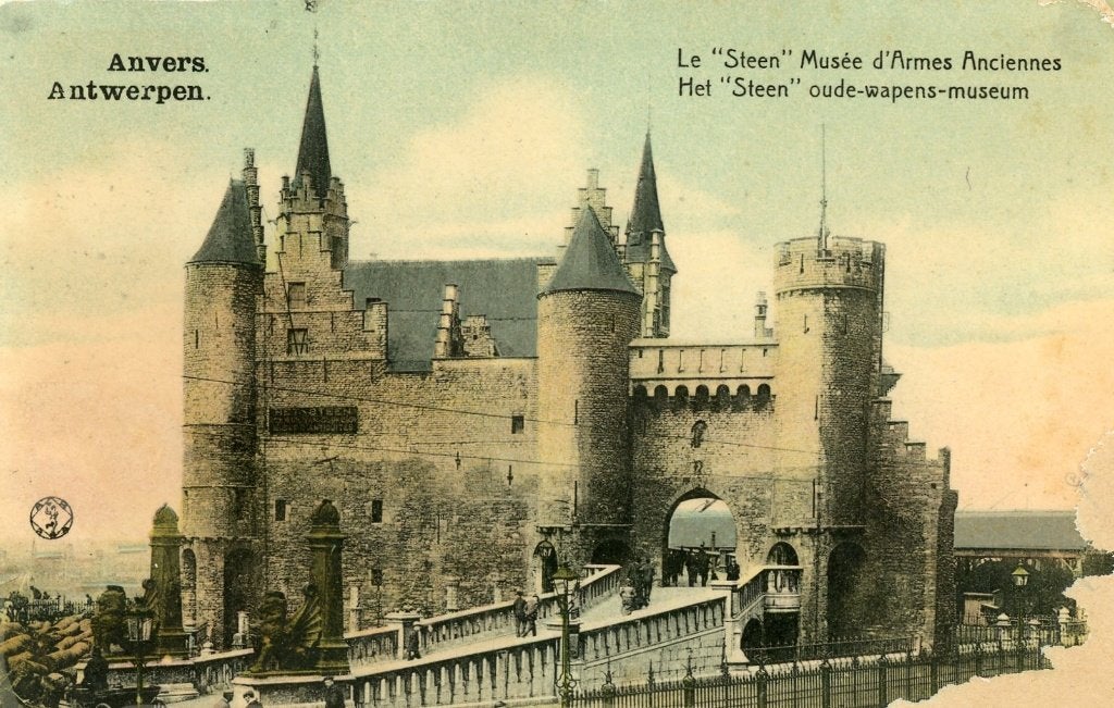 Postkaart - Het Steen, Antwerpen, Verzamelen, Verzenden, Antwerpen