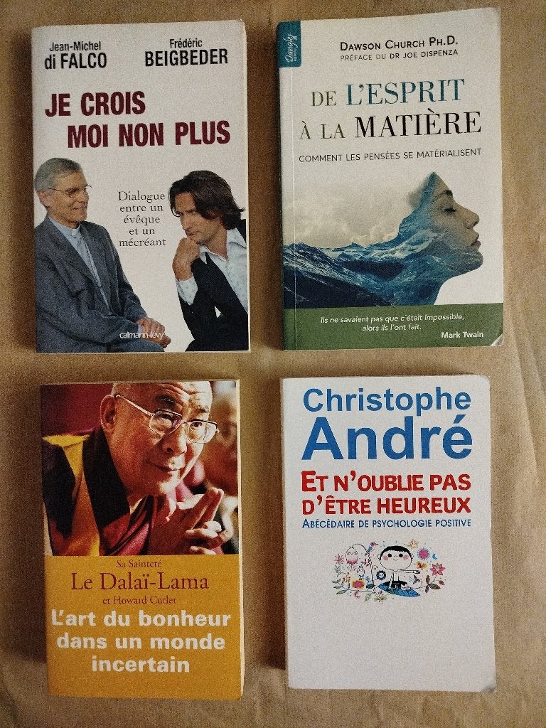 Lot de 4 livres (spiritualité), Ophalen, Gelezen