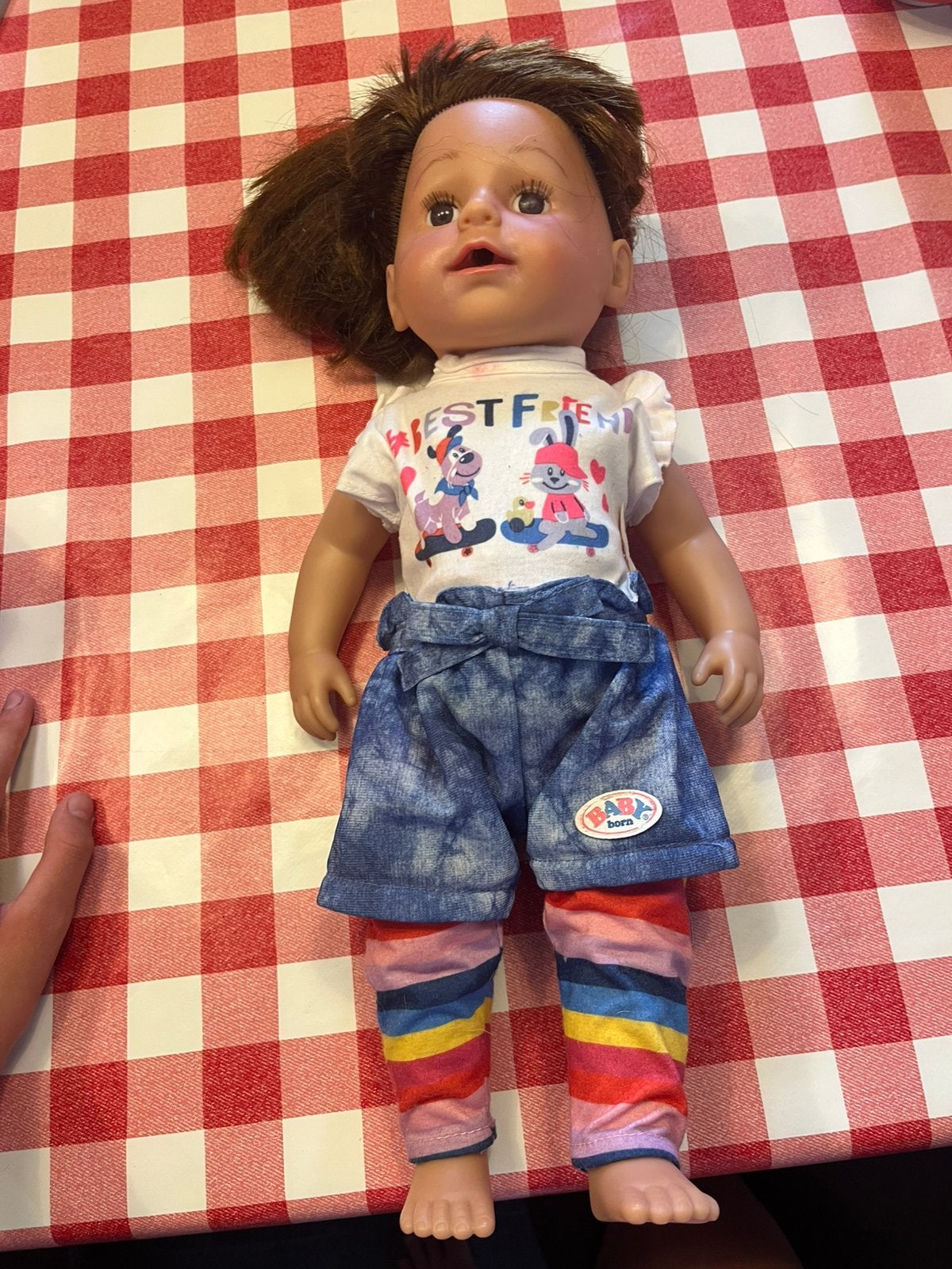 Baby born pop en baby born bed met licht en muziek, Ophalen, Gebruikt, Babypop