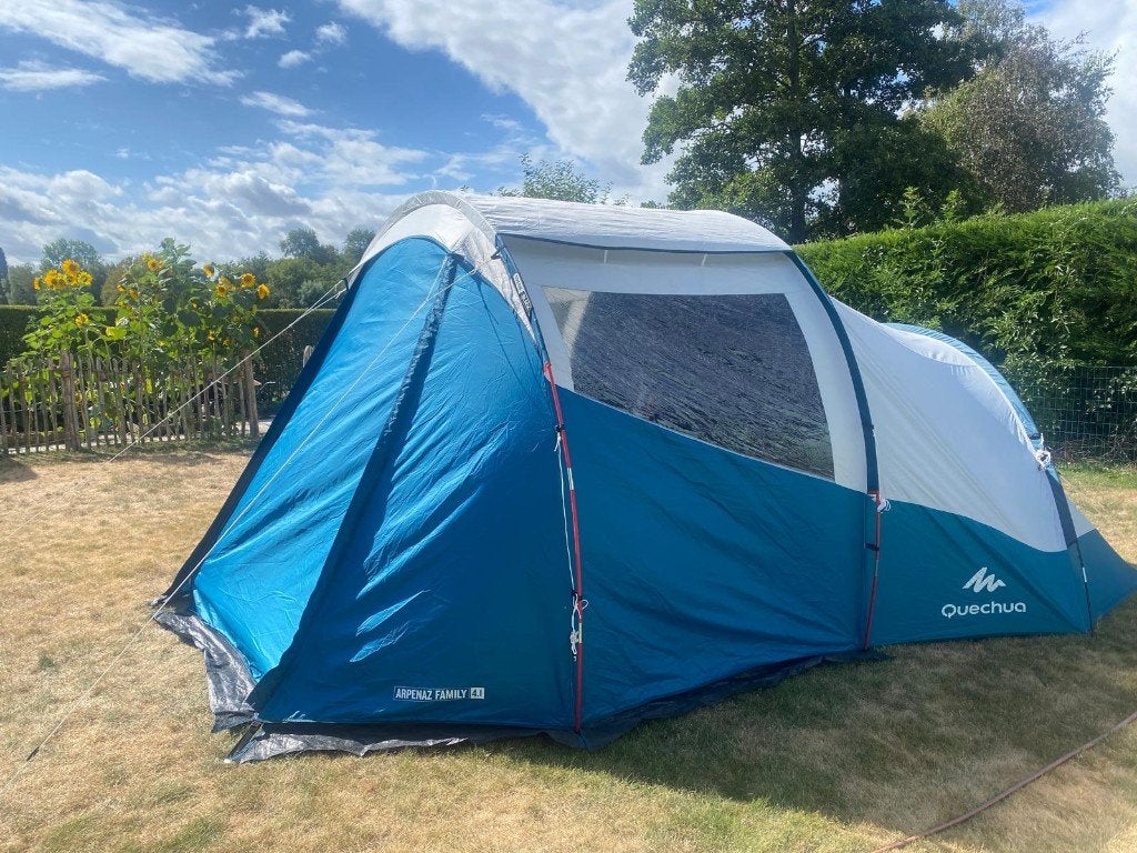 Quechua Tent - Arpenaz Family 4.1 - Fresh & Black, Ophalen, Zo goed als nieuw, Tot en met 4