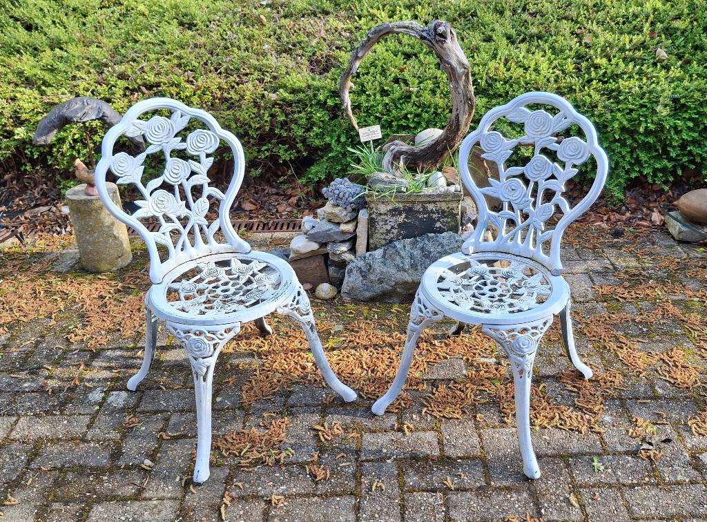 Tuinstoelen type bistrot, Enlèvement, Utilisé, Métal