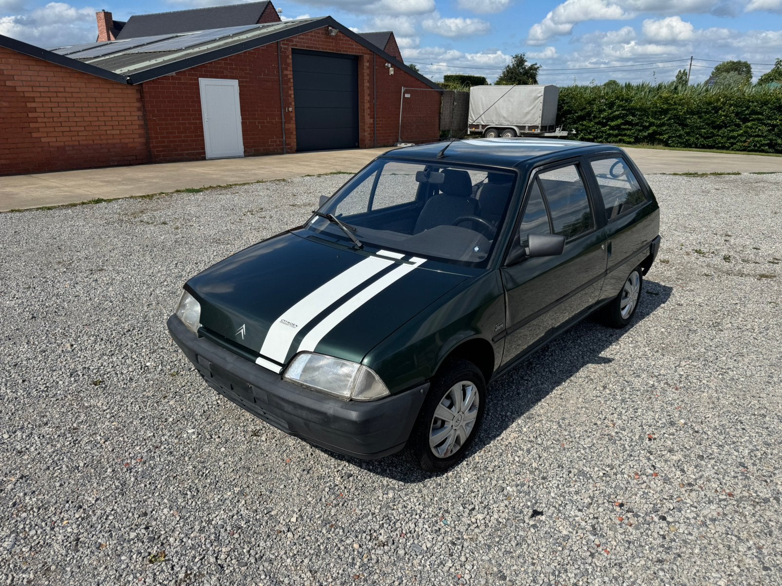 Citroën AX 1.0 TGE 1992 green, Auto's, Citroën, Voorwielaandrijving, Stof, 4 cilinders, Grijs