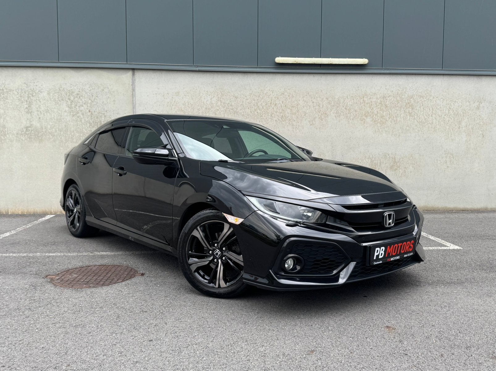 Honda civic 5DR - AUTOMAAT- 75.000 km - benzine - garantie, Auto's, Honda, Zwart, Bedrijf, 5 zetels, 1000 cc