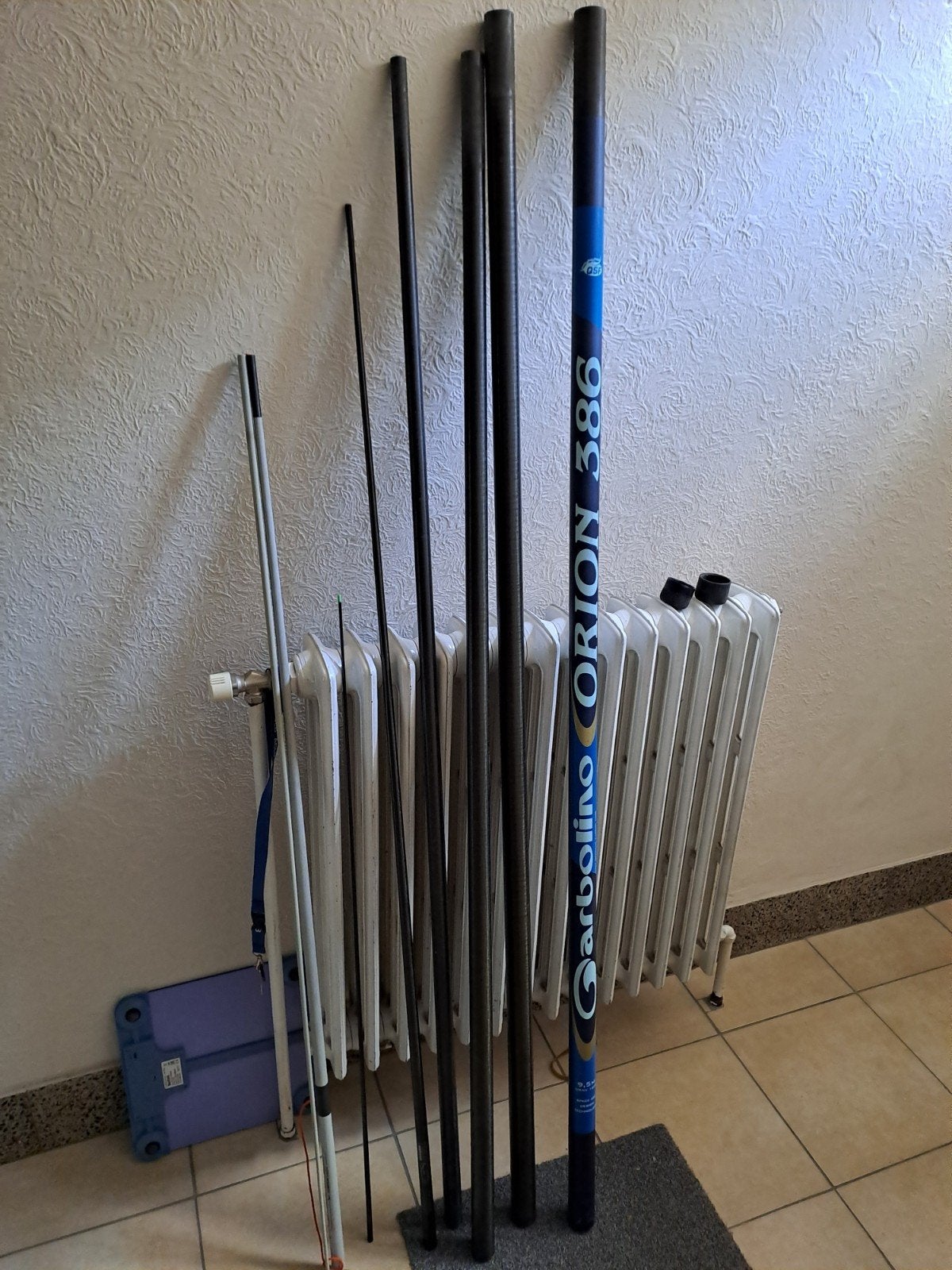 canne garbolino orion 386  9,5 M, Enlèvement, Comme neuf, Ligne fixe