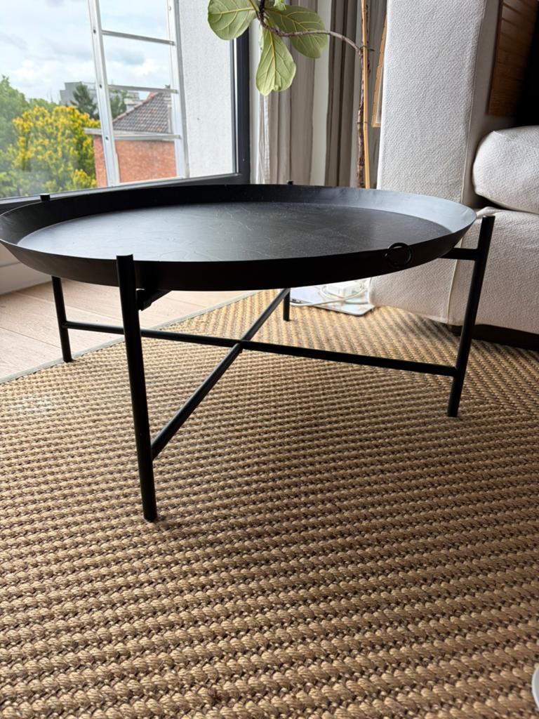 Vintage IKEA tray table/coffee table, 2000s., Ophalen, Gebruikt, 50 tot 100 cm, Rond