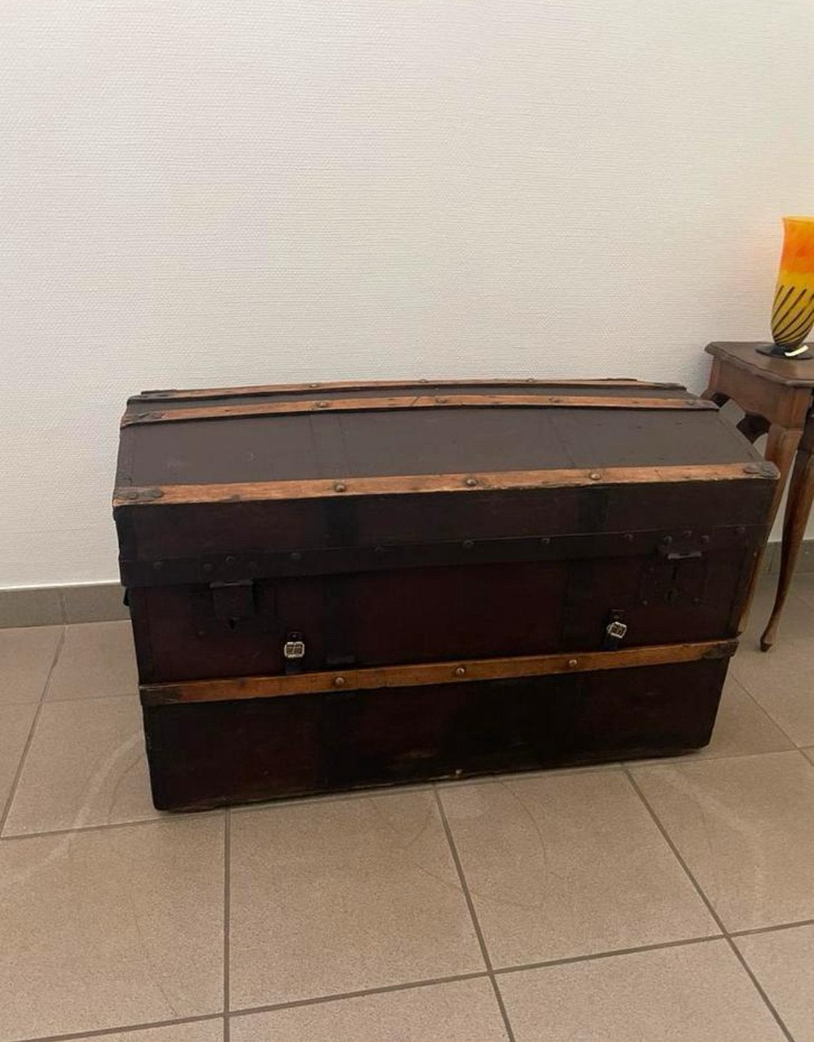 Antieke kist topstaat (+100 jaar oud), Huis en Inrichting, Woonaccessoires | Kisten, Ophalen, Zo goed als nieuw