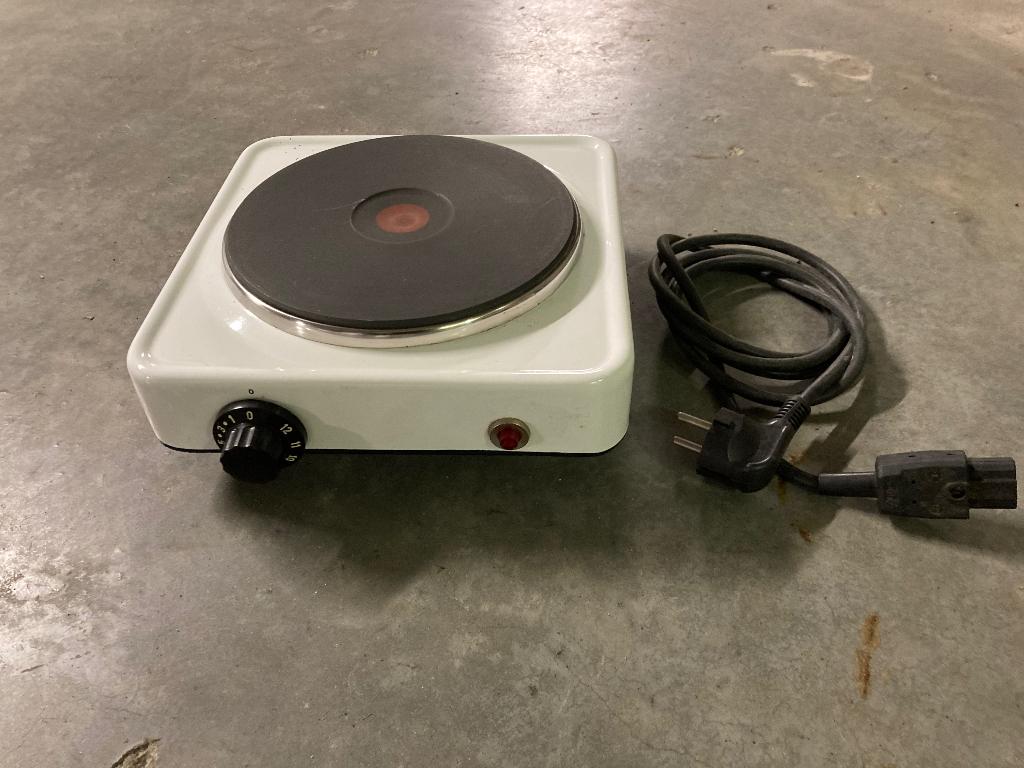 Elektrische kookplaat 1 pit, Elektronische apparatuur, Kookplaten, Ophalen, Zo goed als nieuw, Vrijstaand, Elektrisch