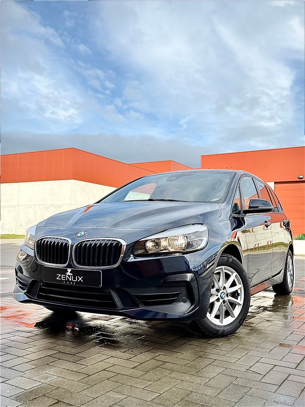 BMW 218 Gran Tourer 218iA OPF, Automaat, Euro 6, Blauw, Bedrijf