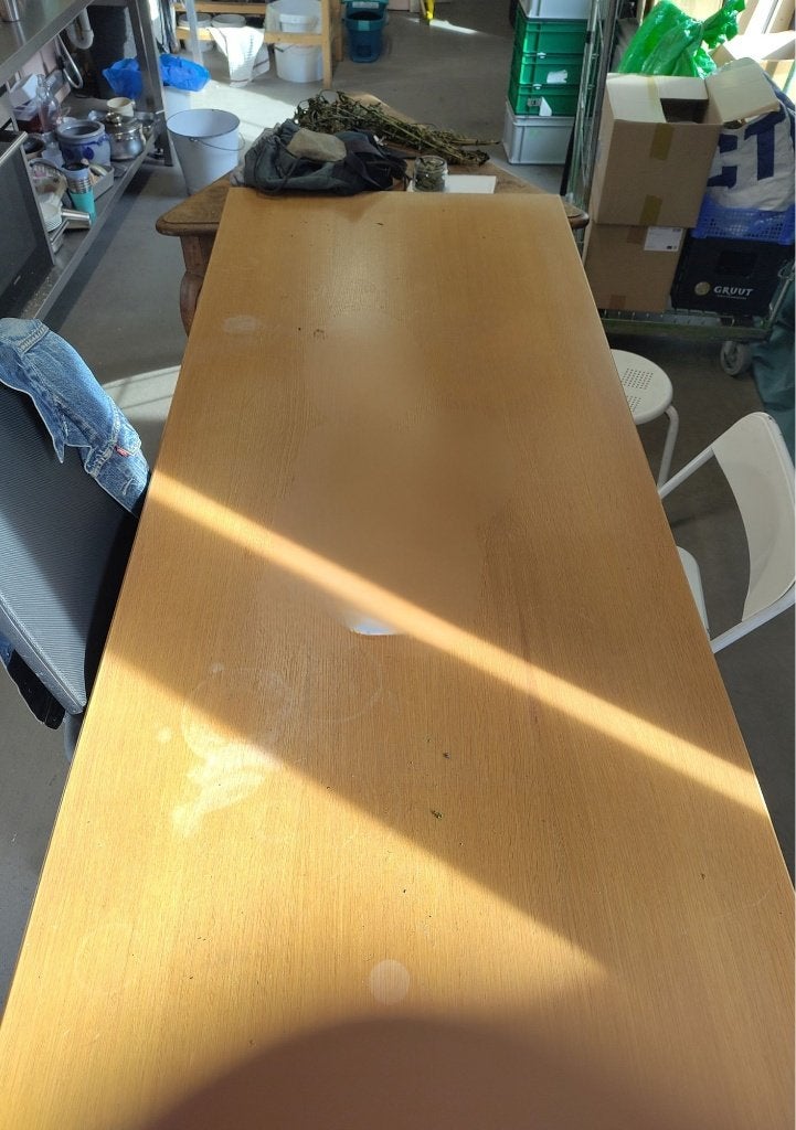 Bureau, Ophalen, Demontabel, Gebruikt, Hout