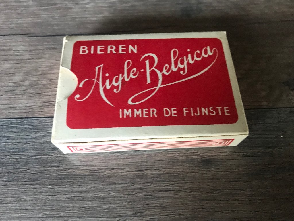 Boek speelkaarten brouwerij aigle belgica Brugge, Verzamelen, Speelkaarten, Jokers en Kwartetten, Ophalen of Verzenden, Nieuw
