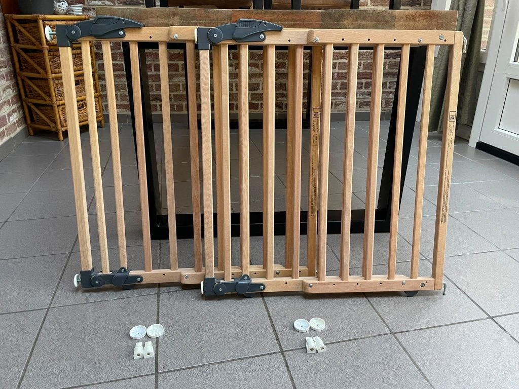 Lot de barrières de sécurité enfant, Enfants & Bébés, Barrières, Utilisé, Barrière de sécurité, Bois, 100 à 115 cm, Enlèvement