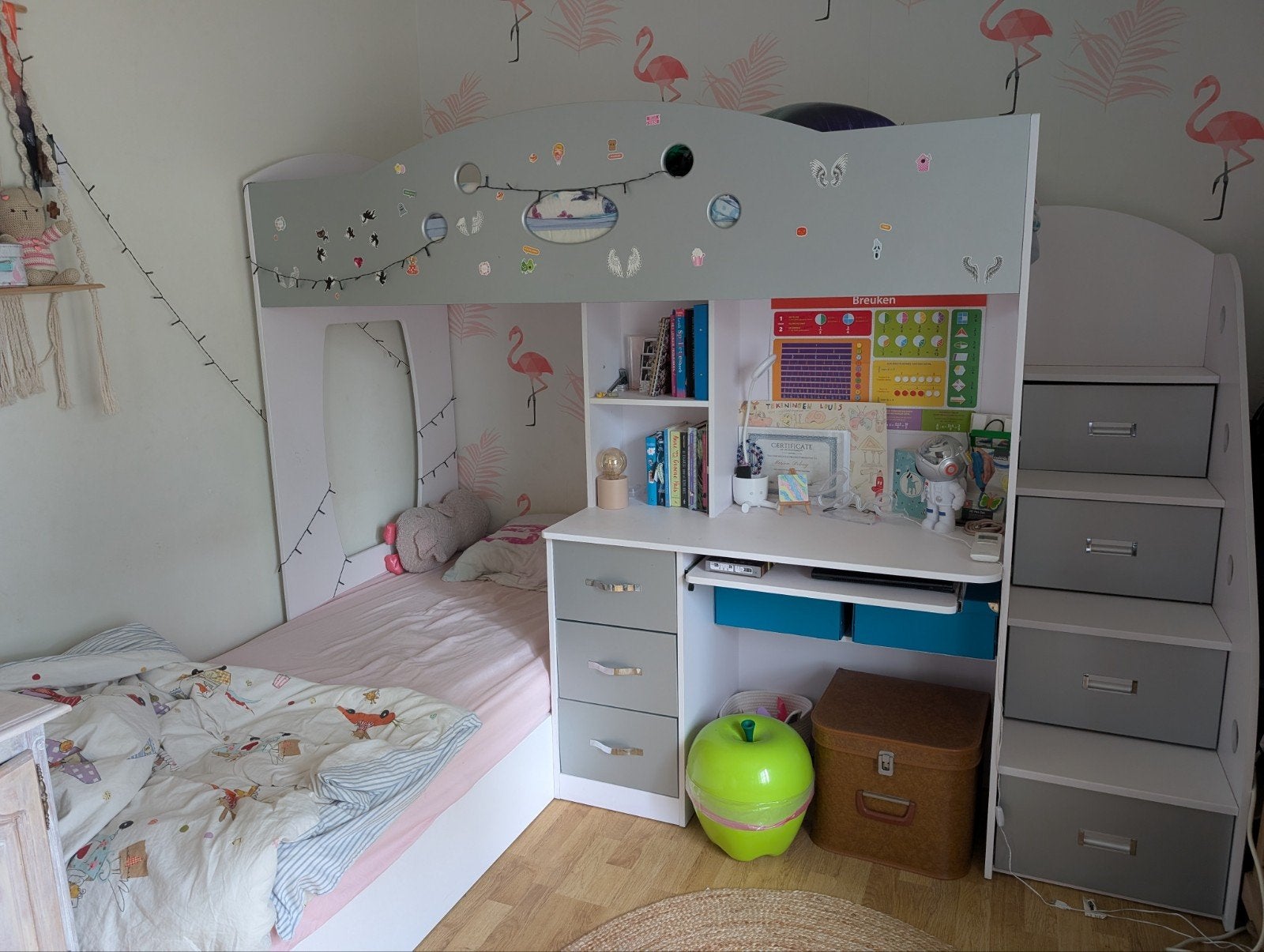 Prachtig dubbel bed, Ophalen, Gebruikt, Overige typen