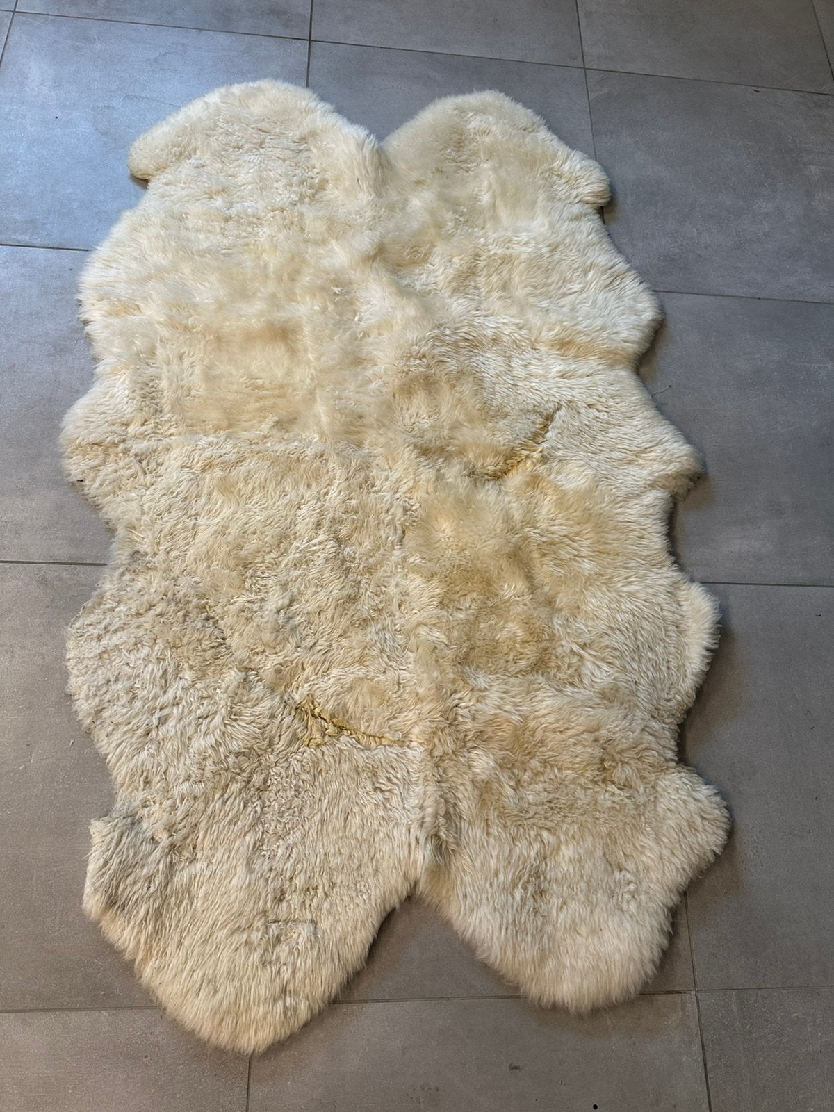 Mat schapenvacht, Utilisé, Autres matériaux, Beige, Campagnard