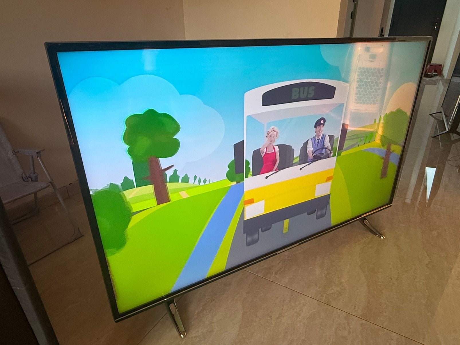 Medion smart  tv Qled 55”, QLED, 120 Hz, 8k (UHD), Zo goed als nieuw