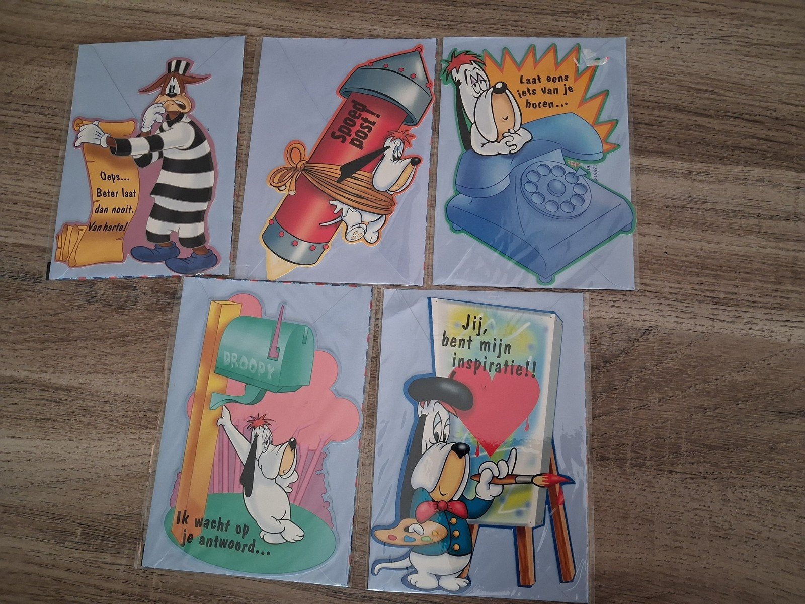 5 Vintage Tex Avery Postkaarten Nieuw., Collections, Enlèvement ou Envoi, Neuf, Photo ou Carte