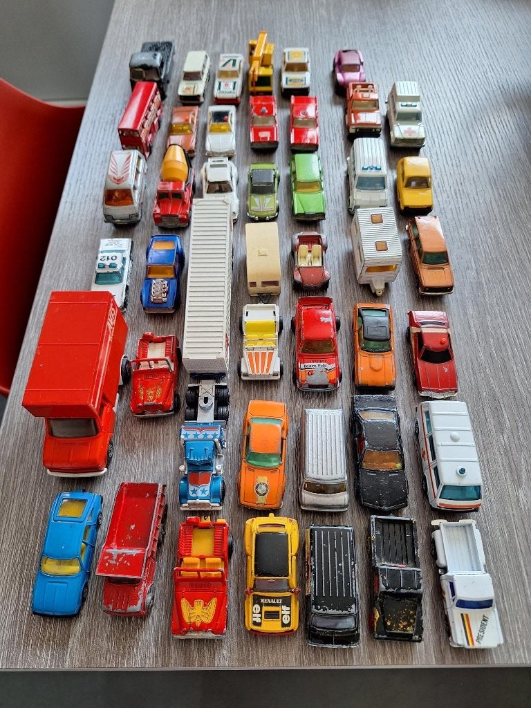 Lot miniatuurauto's jaren 70, Ophalen, Gebruikt, Auto