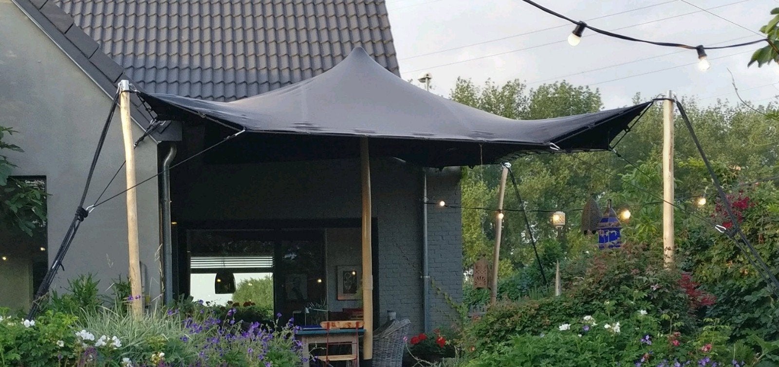 tente Stretch extrêmement résistante pour une superficie de, Jardin & Terrasse, Enlèvement, Utilisé, 2 mètres ou plus, Autres types